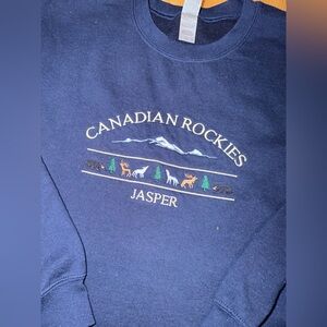 Gildan Canadian Rockies Navy Crewneck Sweater
